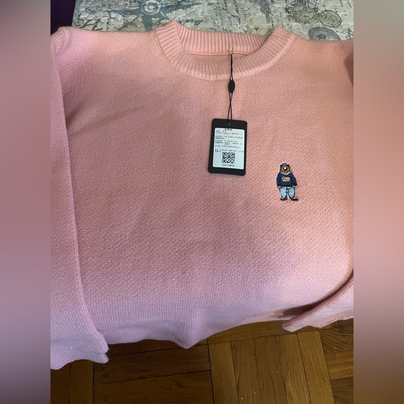 Korean Aesthetic Bear Knitted Sweater - Picture 3 of 7